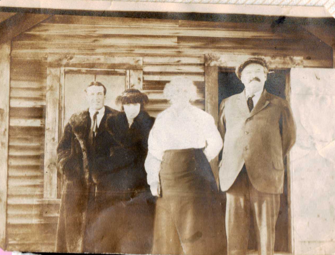 Photo of Alfred & Laura Brooks after wedding with Marie & Hubert Brooks